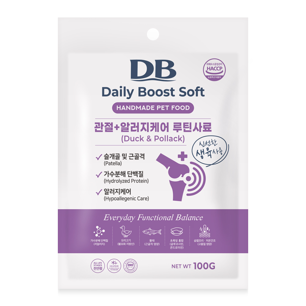 DB 소프트사료 오리+황태 100g