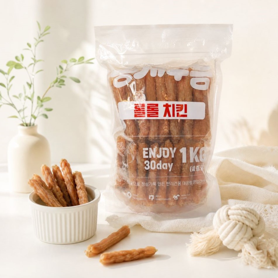 뭉개구름 롤롤치킨1kg 대용량간식