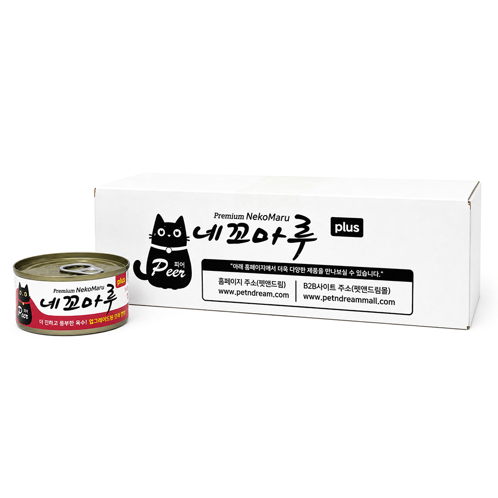 피어 네꼬마루 플러스 참치+닭고기 85g 24캔(1박스)