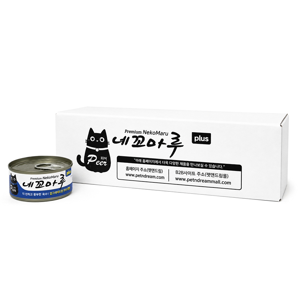 피어 네꼬마루 플러스 참치+치어 85g 24캔(1박스)