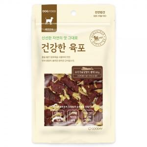 (1번)묶음 10+1증 [건강한육포] 오리가슴살 말이 황태 (80g)