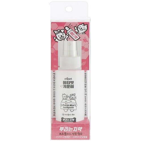 에티펫 개운해 구강미스트 뿌리는치약100ml