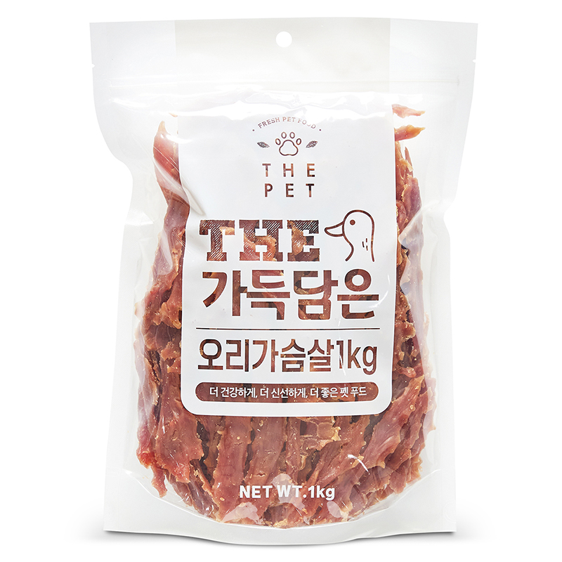 [더주스] 더펫  더 가득담은 오리가슴살 1kg
