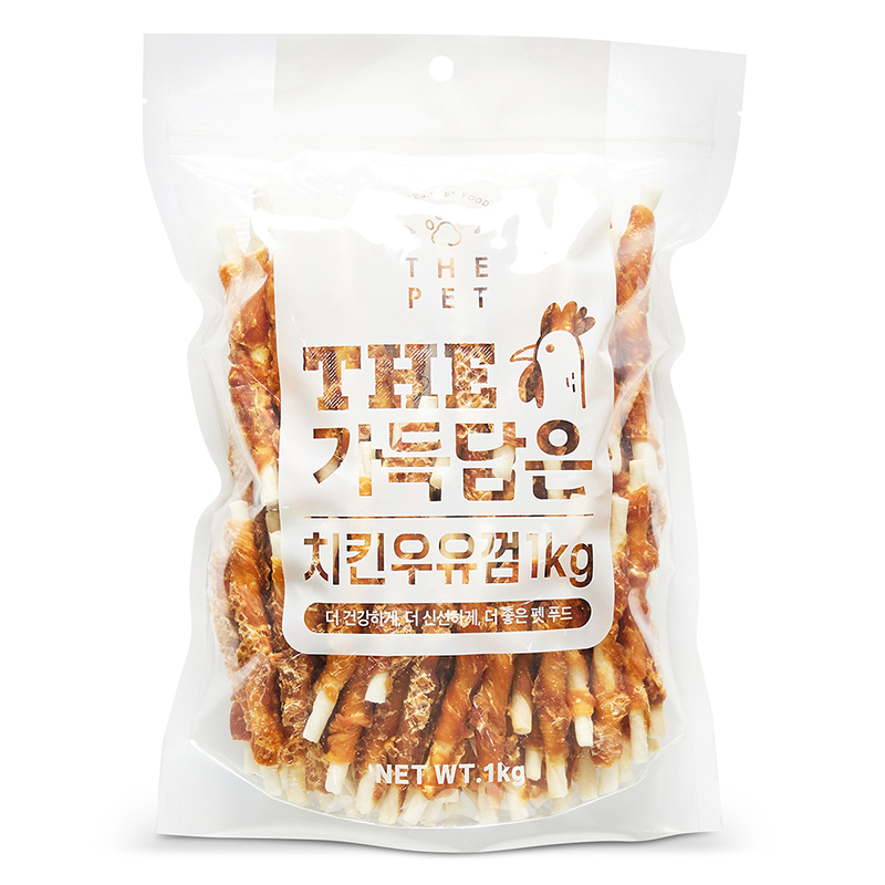 [더펫] 더 가득담은 치킨우유껌 1kg