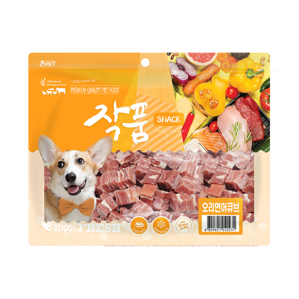[작품] 오리연어큐브 300g