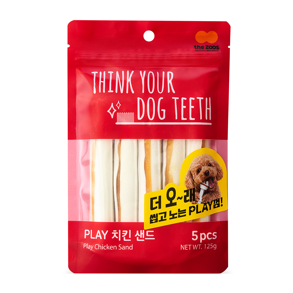   [Think Your Dog Teeth Play] 띵독 치킨 샌드 5P