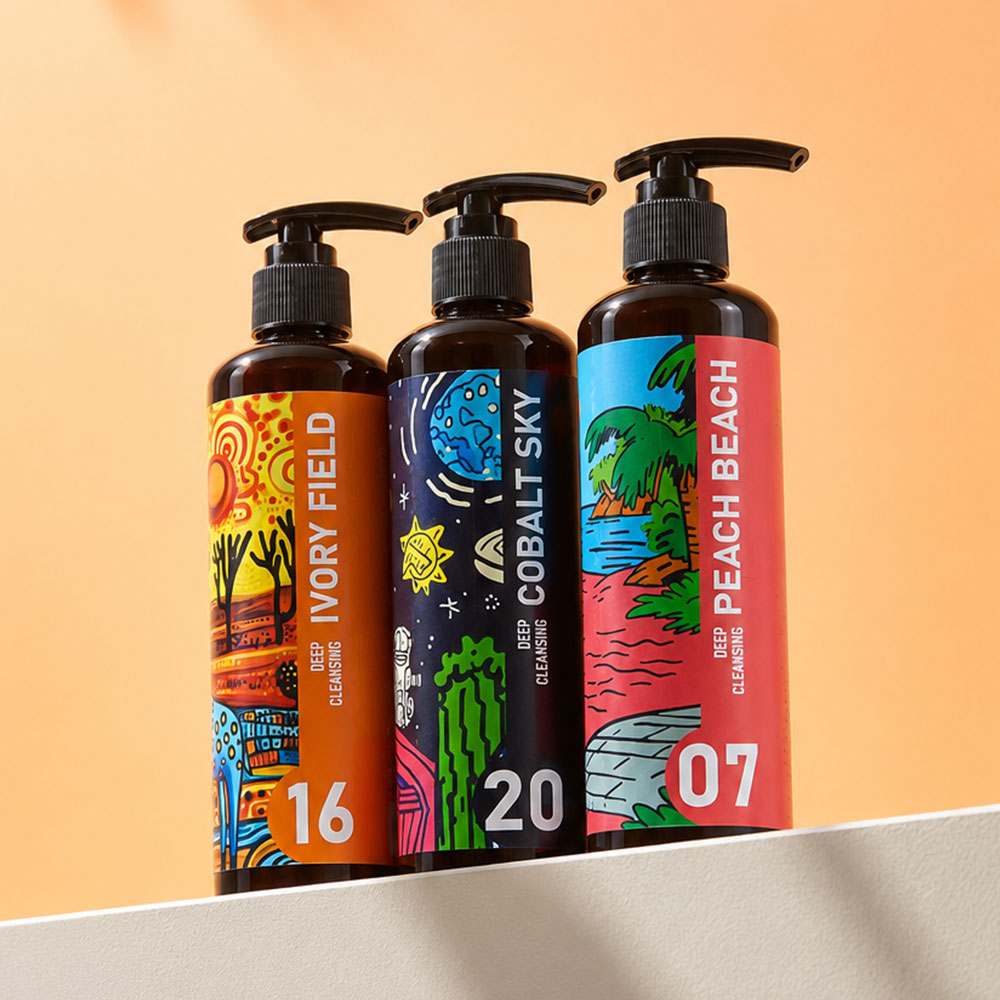 [젠트웰브] 딥클렌징 샴푸 300ml ★펫살롱 입점상품★ 피치비치/아이보리필드/코발트스카이
