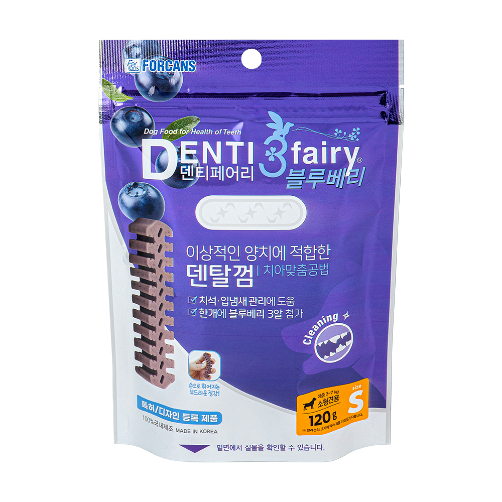 [포켄스] 덴티페어리 블루베리 (S/120g)