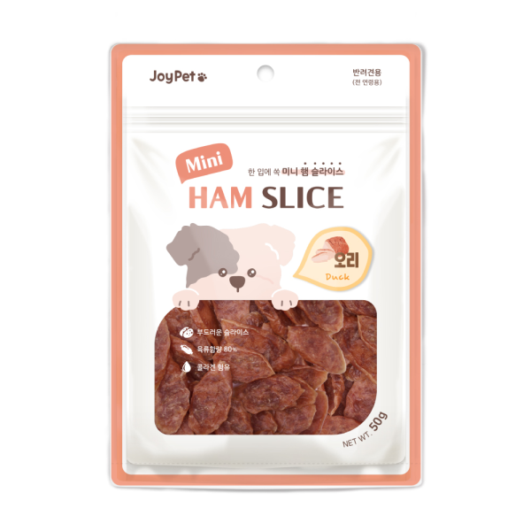 [조이펫] 햄 슬라이스 50g (오리)