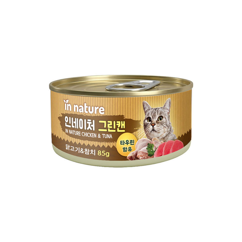인네이처-그린캔 닭고기&참치 85g (24개입)