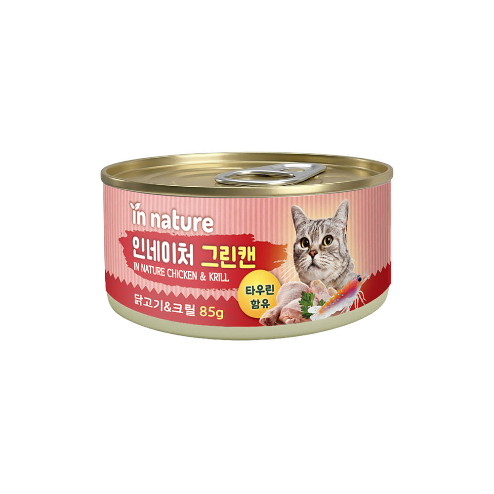 인네이처-그린캔 닭고기&크릴 85g (24개입)