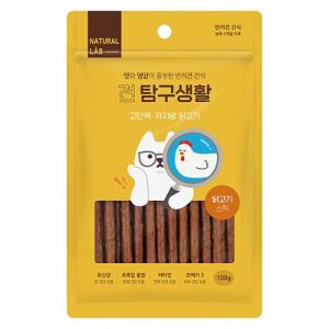 네츄럴랩 견탐구생활 닭고기스틱 100g