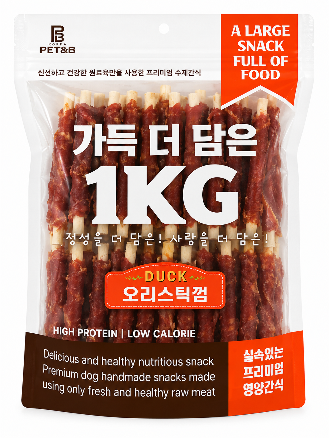 가득더담은)오리스틱껌 1kg [오프라인전용]