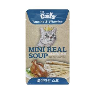 더캣츠 미니리얼 북어+치킨스프 40g