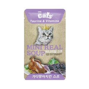 더캣츠 미니리얼 가다랑어+치킨스프 40g