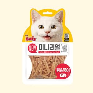 더캣츠 뉴 미니리얼 닭고기+북어 70g