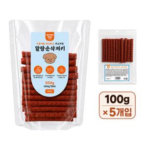 [펫도매단독! 5+1행사] 버러독 말랑순삭져키500g (100g*5EA)