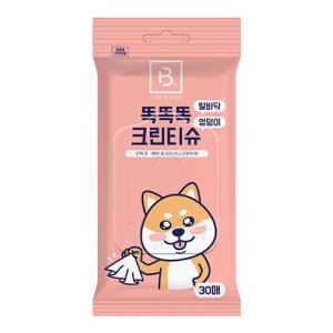 브리더랩 똑똑똑 발바닥&엉덩이 물티슈 30매