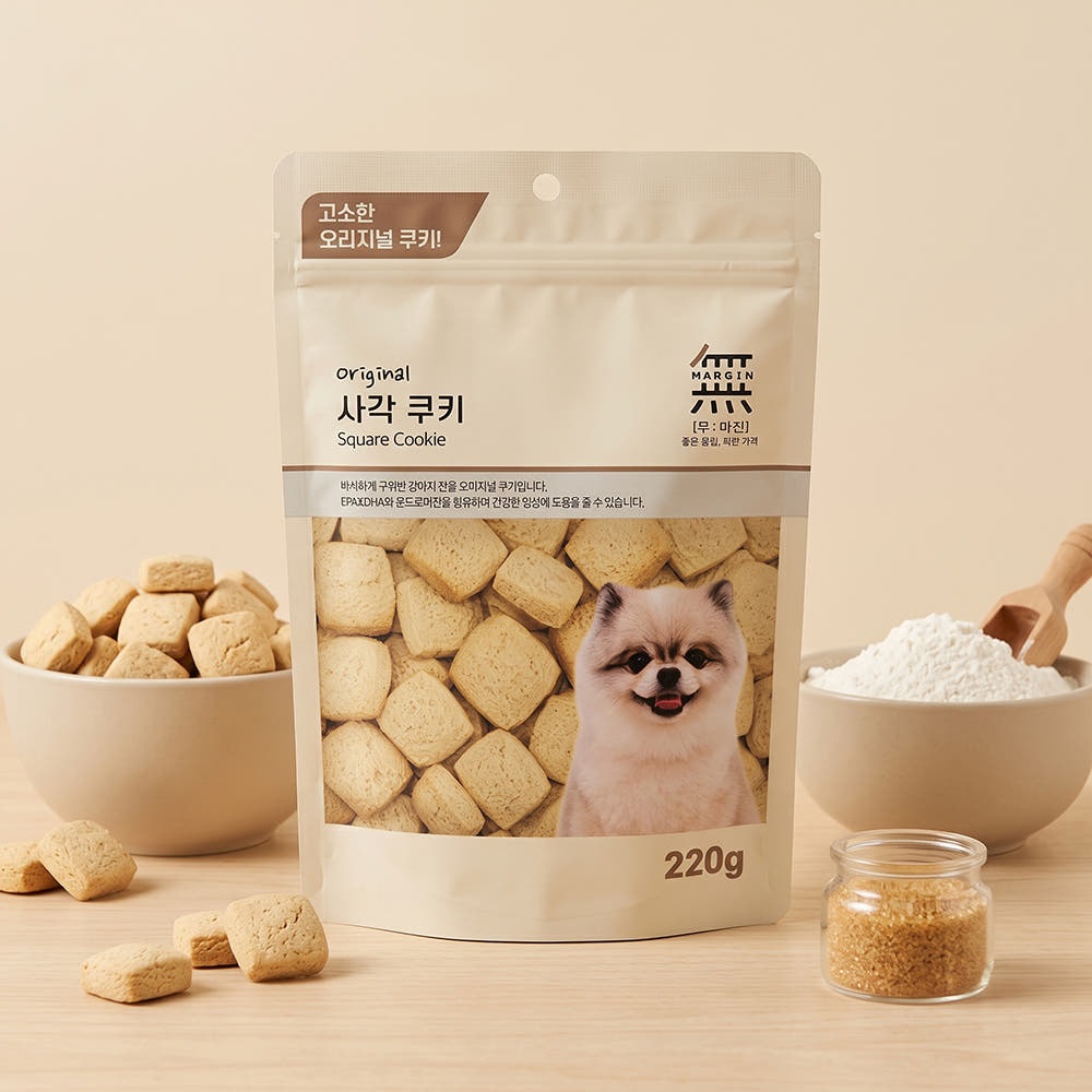 [바우와우] 무마진 사각쿠키(220g)
