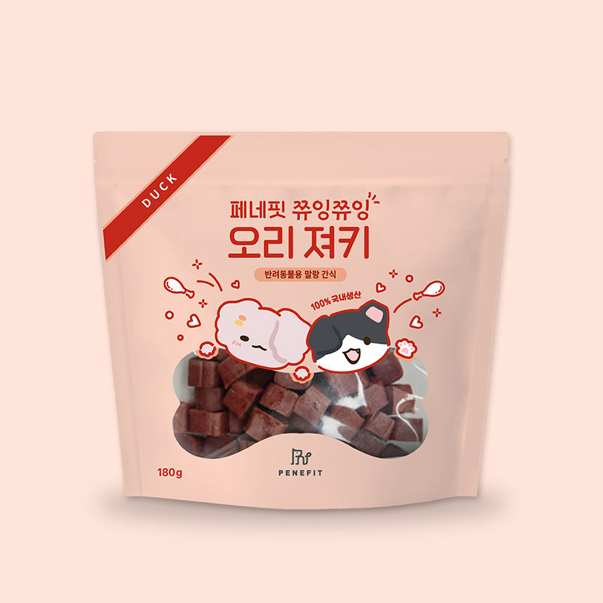 [페네핏] 오리 져키 (180g)
