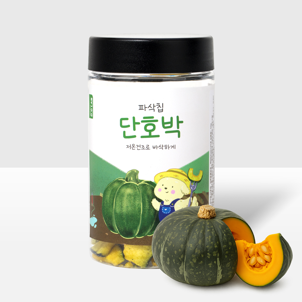 [댕댕이연구소] 저온건조 비건 간식 파삭칩 단호박 (50g)