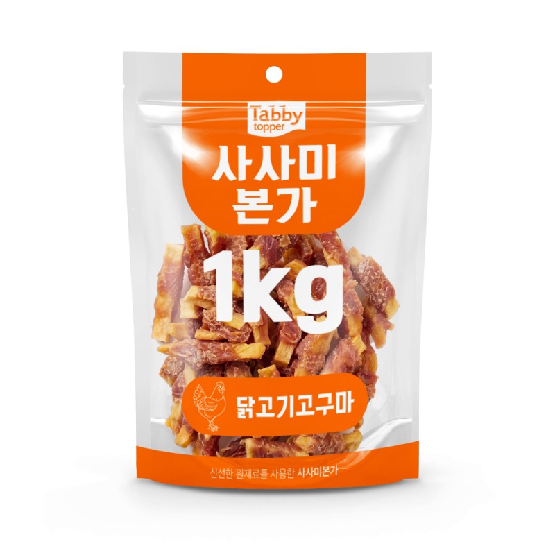 [Tabby] 테비사사미 본가 닭고기고구마 (1kg)
