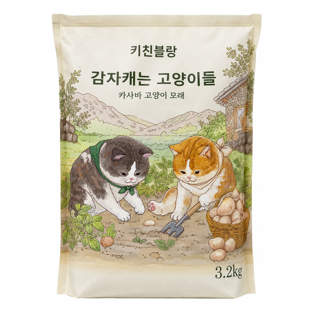 키친블랑-감자캐는 고양이들[3.2kgX3개]