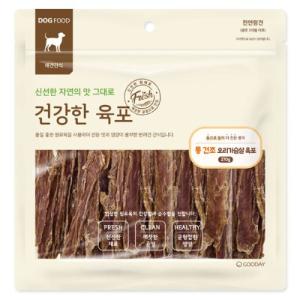 건강한육포 통건조 오리가슴살육포 270g