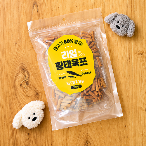 [더주스] 일킬로그램 대용량 간식 소프트황태 (1kg)