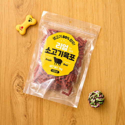 [더주스] 일킬로그램 대용량 간식 소프트비프 (1kg)